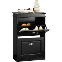 SoBuy Schoenenkast - 2 Kleppen - 68 x 32 x 45 cm - Zwart