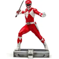 Iron Studios Mighty Red Ranger Art Scale Figure Rood