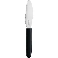 Triangle Professional Ontbijtmesje - Rvs - 10 cm - zwart