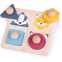 Bigjigs Houten dierenvormpuzzel
