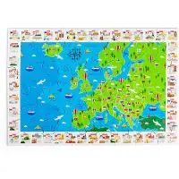 Bigjigs Europese oriëntatiepunten vloerpuzzel