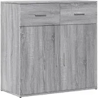 vidaXL Dressoir 79x38x80 cm bewerkt hout grijs sonoma