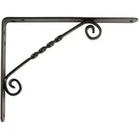 Online Deurbeslagshop Plankdrager Klassiek zwart 250x200