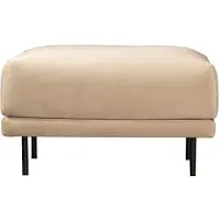 Bronx71 Hocker Denver velvet beige.