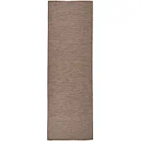 vidaXL Buitenkleed platgeweven 80x250 cm bruin