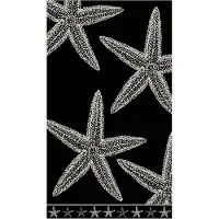 PHLOX Strandlaken - 100% katoen - 1 zijde velour - 90x160 - star black