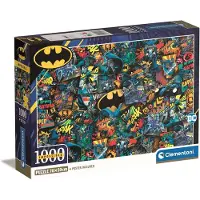 Clementoni - Puzzel - Batman - DC - 1000 stukjes - Impossible - met poster - vanaf 14 jaar