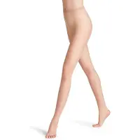 Falke Shelina Toeless eenkleurig materiaal transparant 12 DEN panty dames bruin - maat S-M