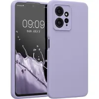 Kwmobile telefoonhoesje geschikt voor Xiaomi Redmi Note 12 (4G) - TPU backcover met siliconen coating - Smartphone case in lavendel