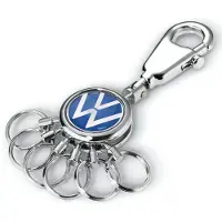 Troika Sleutelhanger met karabijnhaak: Volkswagen Logo, 6 verwisselbare ringen