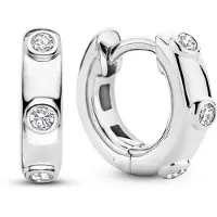 Ti sento Dames Oorbellen - 925 zilver - Zirconia wit - 7953ZI