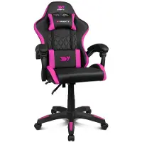 Drift DR35, Gaming stoel, 100 kg, Beklede zitting, Beklede rugleuning, Zwart/roze, Metaal