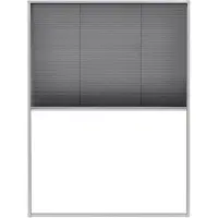 vidaXL Raamhor plissé 60x80 cm aluminium