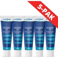 OraNurse smaakloze schuimloze Tandpasta 1450ppm Fluoride (voor volwassenen en kinderen vanaf 5 jaar) - smaakloos | schuimloos (5 PAK)