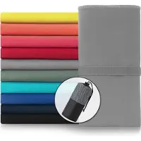 Blumtal Sporthanddoek Set - Microvezel - 180 x 90cm + 80 x 40cm - Grijs