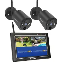 SEC24 CWL401S/2 beveiligingssysteem met 2 camera's en touchscreen