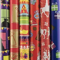 Benza Sinterklaaspapier Inpakpapier Cadeaupapier Assortiment - 300 x 70 cm - 10 rollen