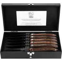 Laguiole Steakmes Luxury Line Wenge Zwart (6-Delig)