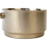 XLBoom Wijnkoeler Rondo | metaal koperkleurig 35.5x39.5x19.5 cm wijn accessoires | NADUVI