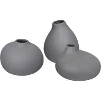 Blomus Vaas Nona Pewter (set van 3)