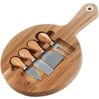 Point-Virgule 5-delige magnetische kaasset uit acacia 35.5x23.8x2.5cm