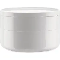 Alessi Badkameropberger BIRILLO 18 cm, wit,