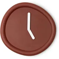 Werkwaardig Round Clock - Wandklok - Dikke wijzers - Dieprood