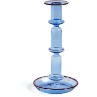 HAY Flare tall kandelaar Light blue-red