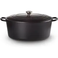 Le Creuset Gietijzeren Ovale Braadpan Mat Zwart 40cm 13,9l