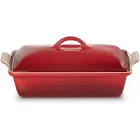 Le Creuset Heritage ovenschaal met deksel 3,8 l Cerise