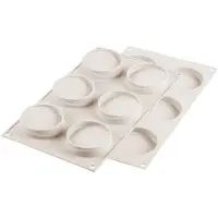 Silikomart bakvorm mini tarte glam 7-delige set D8cm H2cm