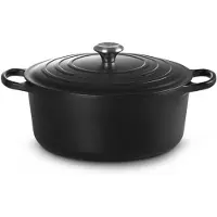 Le Creuset Gietijzeren Ronde Braadpan Mat Zwart 30cm 8,1l