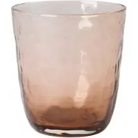 Broste Copenhagen Hammered drinkglas 33,5 cl Bruin