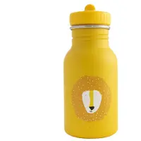 Trixie Drinkfles - Mr. Lion - RVS Waterfles voor kinderen - 350ml - Lekvrije Fles - Geel - Leeuw