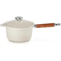 Le Creuset Gietijzeren Steelpan met Deksel Meringue 18cm