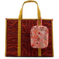 Sticky Lemon The Sticky Sis Club La Promenade shopper + floral knot bag terry vin rouge