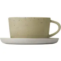 Blomus Sablo koffiekop met schotel 2-pack Savannah