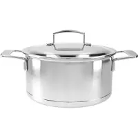Demeyere Kookpan met dubbelwandige deksel 'Silver 7' Ø24cm / 5.2L