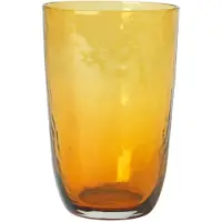 Broste Copenhagen Hammered drinkglas 50 cl Amber