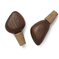 Ferm Living Cairn Wijnstoppers Dark Brown
