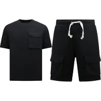 Top Star Geribbelde oversized t-shirt joggingshort