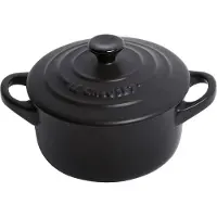 Le Creuset mini stoofpan 10cm - 0,25L mat zwart