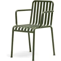 HAY Palissade Fauteuil Olijfgroen - Tuinstoelen Gepoedercoat Staal Olive - AA607-A237