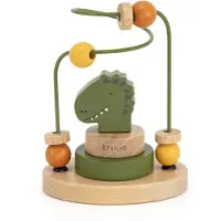 Trixie Houten Kralenframe - Mr. Dino - Houten Bead Maze - Educatief speelgoed - Voor Jongens & Meisjes - Dino