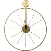 Art For the Home Klok Luxe Gouden Ronde Hangende Klok 55cm x 65 cm