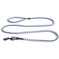 HAY Dogs Leash Braided M|L | Blue, off-white