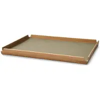 Lind DNA Airy teakhouten dienblad square L Nupo herbal dust
