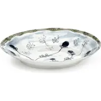 Serax Marni Midnight Flowers Mirtillo Tea diep bord D22cm H3.2cm blauw