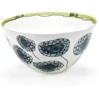Serax Marni Midnight Flowers Anemone Vaniglia bowl D18cm H9.5cm groen / blauw