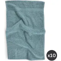 Tiseco HOME STUDIO - Gastendoek RIVA - SET/10 - 100% katoen - 450 g/m² - 100% katoen - superzacht en zeer absorberend - 30x50 cm - Blauw